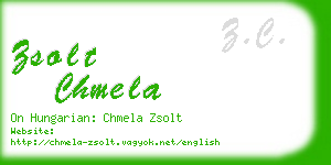 zsolt chmela business card